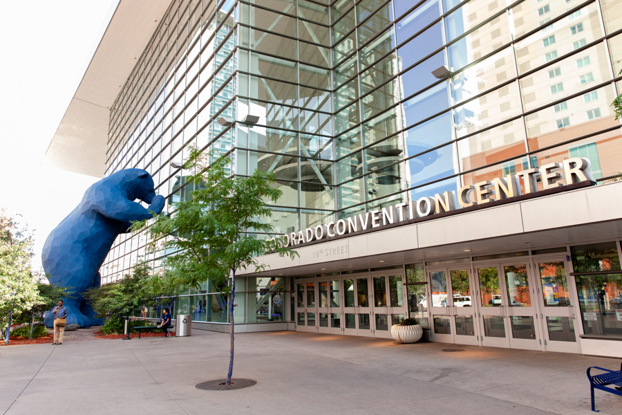 big blue bear at colorado convention center